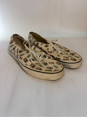 Vans Men's Authentic Drained‎ and Confused Skull & Pineapple Sneakers Size 10